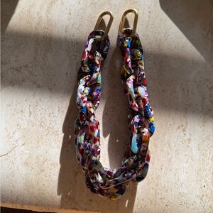 Clare V Resin Confetti Shortie Strap